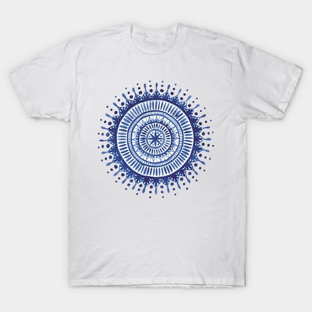 Mandala Watercolor Painting T-Shirt by ChipiArtPrints